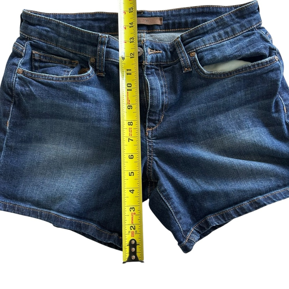 Joe's Jeans "Edlyn" Mid-Rise Dark Blue Denim Shorts Women's Size 27 (B7-1076) - Picture 9 of 12